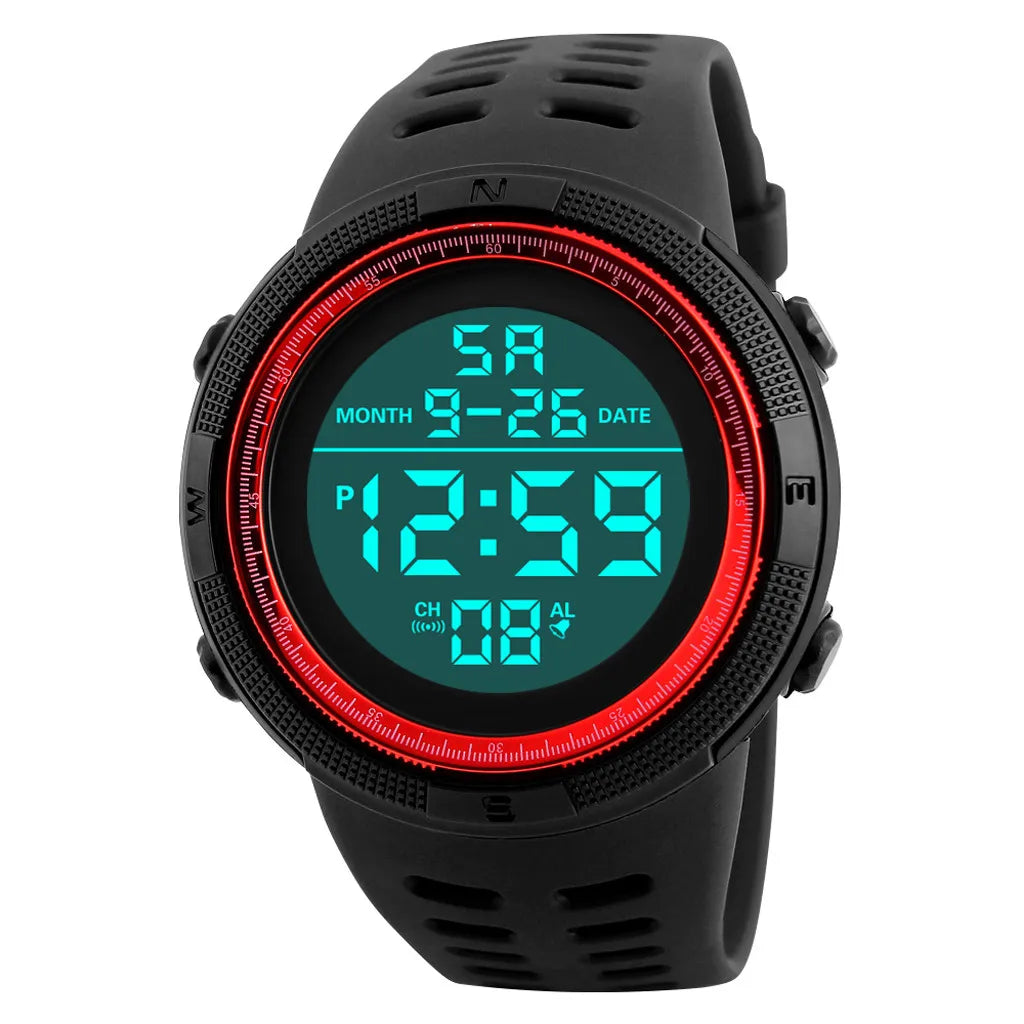 Honhx Luxury Men's Digital LED Sports Watch – Waterproof Date Display Wristwatch