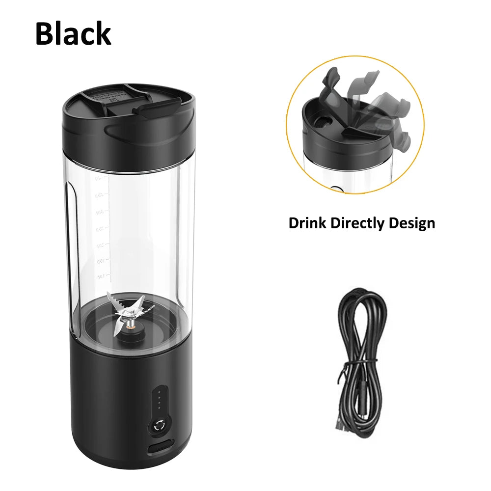 Mini Portable Electric Blender – USB Rechargeable Fruit Juicer & Smoothie Maker