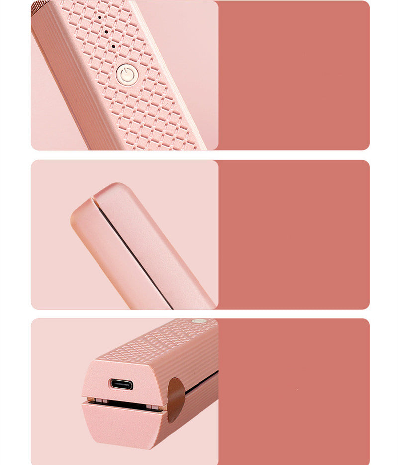 Cordless USB Hair Straightener, Mini Portable Flat Iron for Travel, Quick Heating Hair Styling Tool