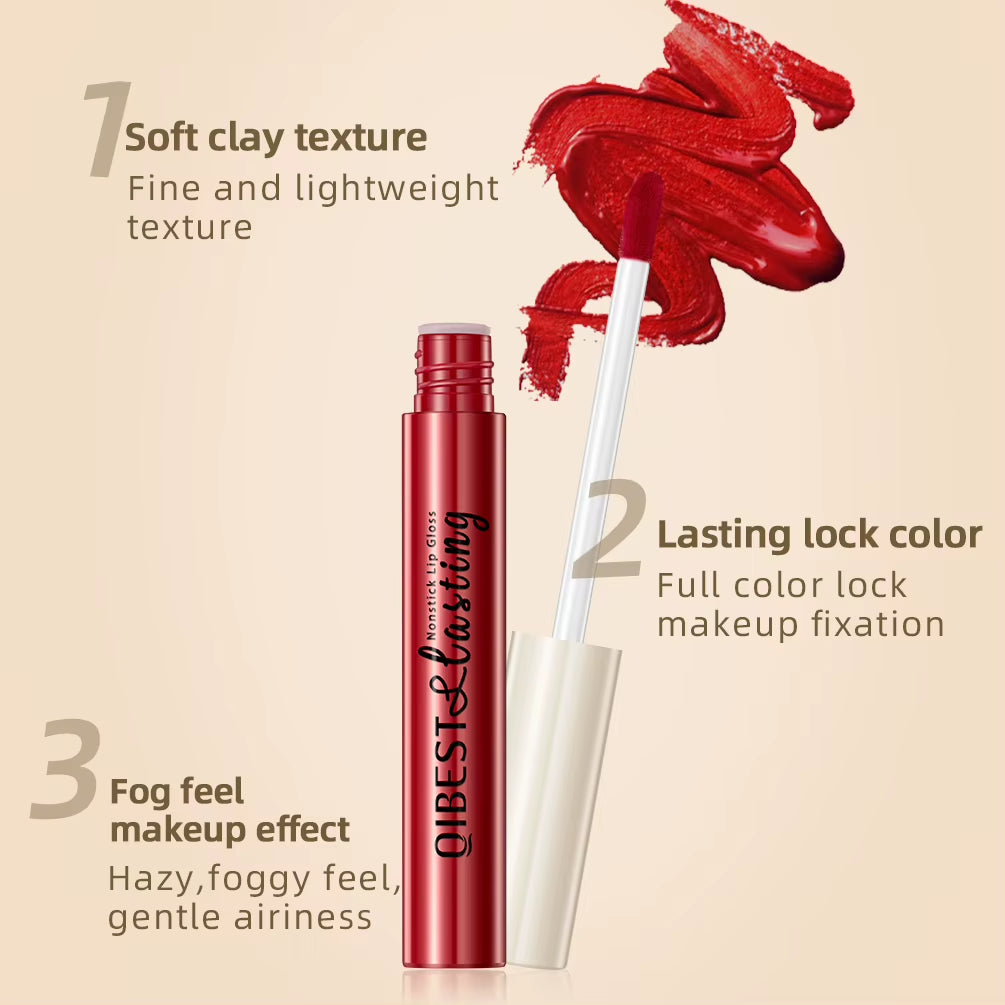 Matte Liquid Lipstick – Waterproof Long-Lasting Velvet Lip Gloss, Red & Nude Shades
