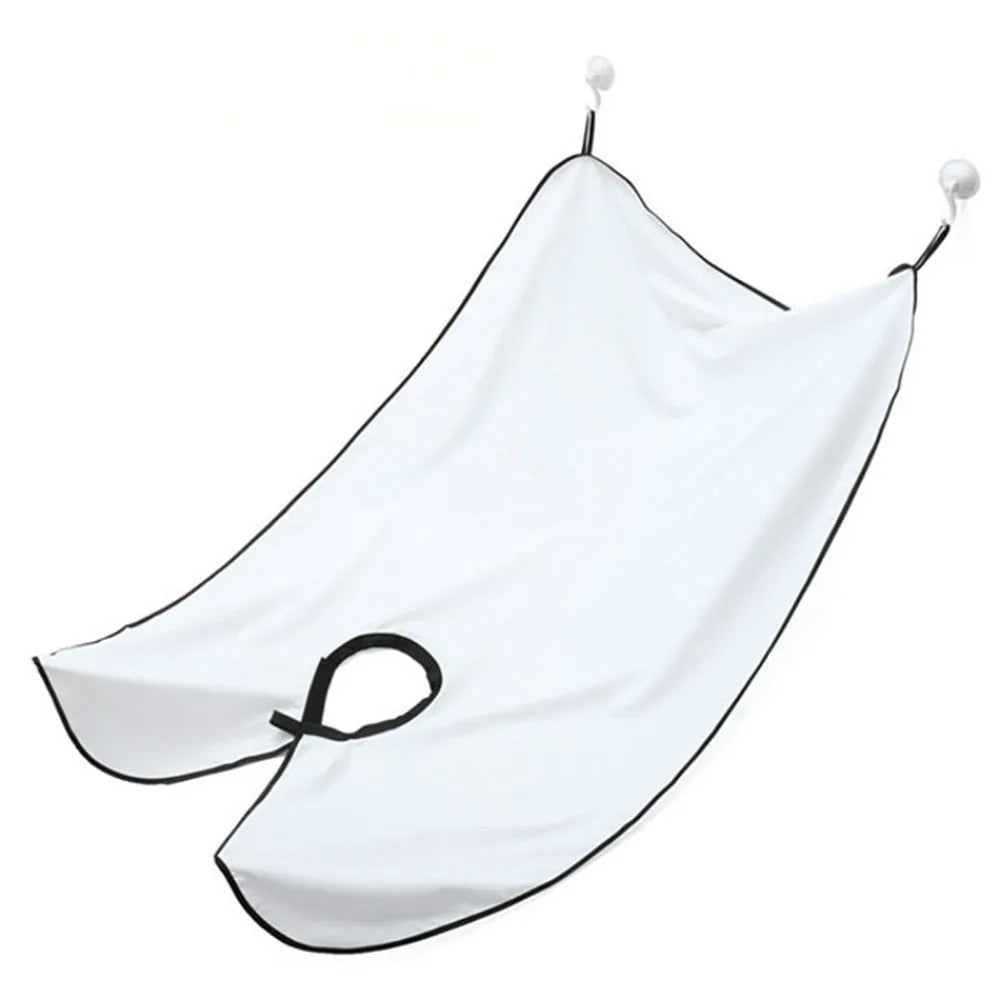 “Beard Shaving Apron – No-Mess Hair Catcher Cape