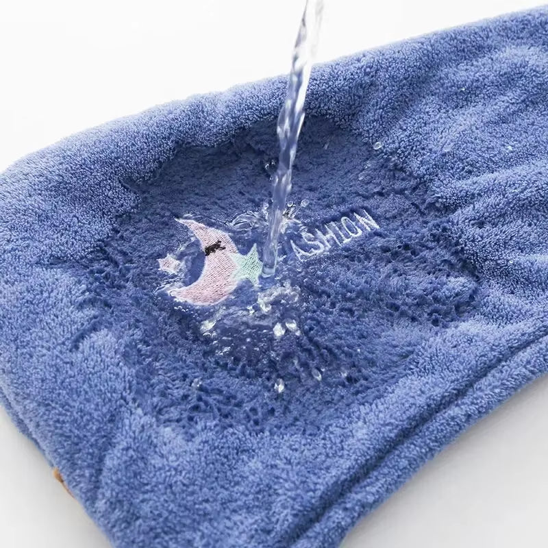 Quick Dry Hair Towel Cap – Soft Absorbent Turban for Women & Girls