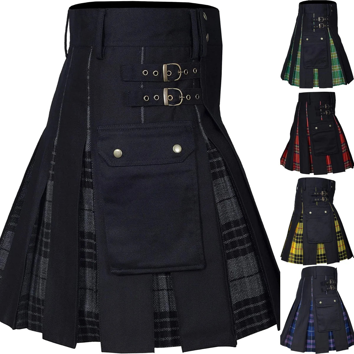Men’s Utility Kilt – Premium Cotton Hybrid Jeans Kilt