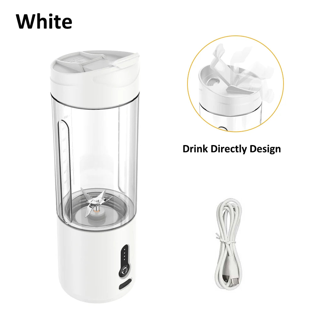 Mini Portable Electric Blender – USB Rechargeable Fruit Juicer & Smoothie Maker
