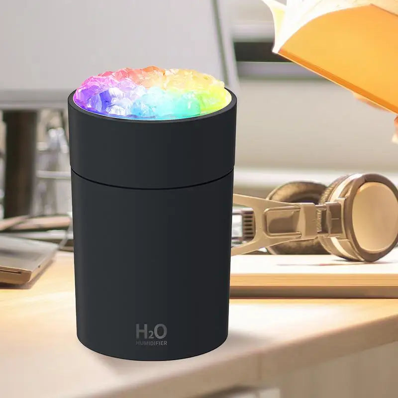 Portable Ultrasonic Bedroom Humidifier with LED Light for Home and Office