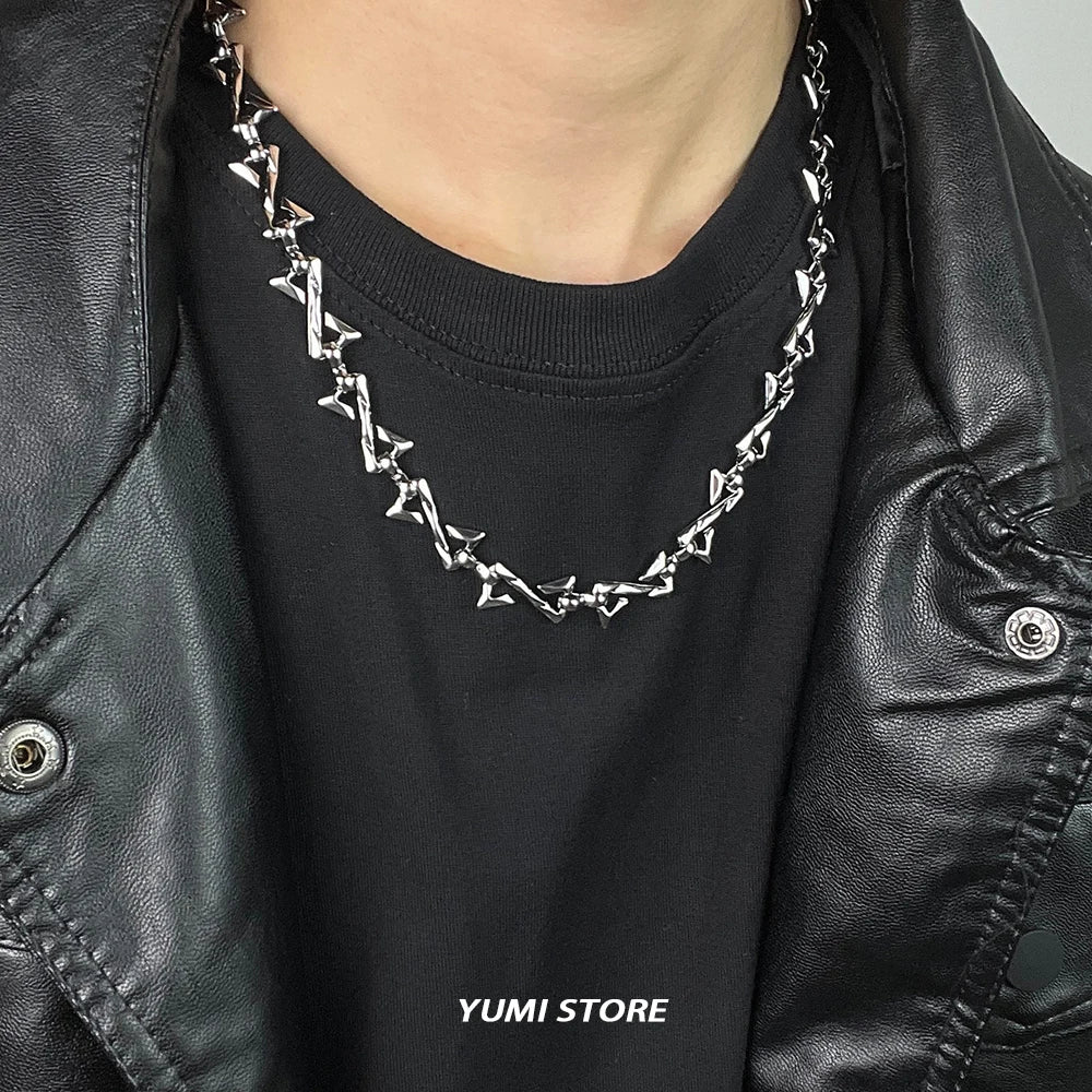 Hip Hop Letter Z Choker Necklace for Men and Women, Trendy Streetwear Jewelry