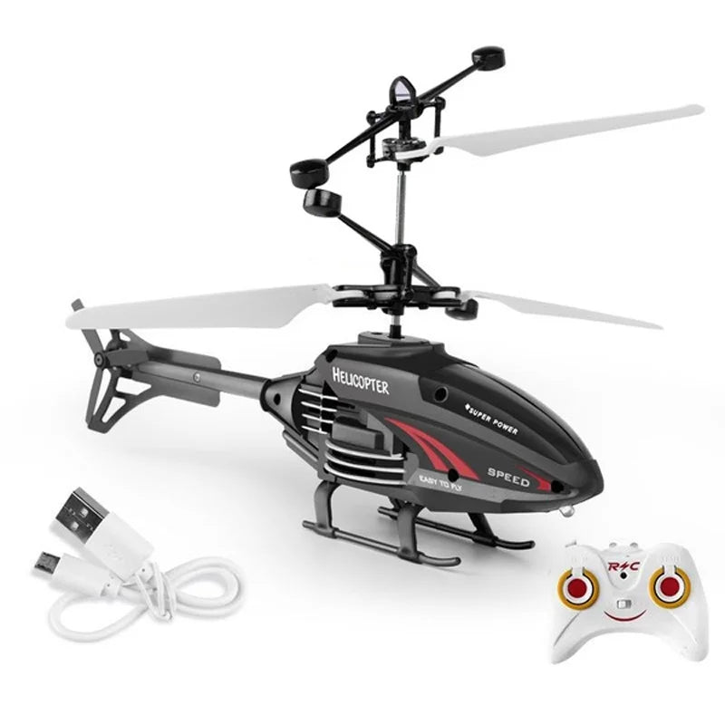 Flying Helicopter Toy USB Rechargeable Induction Hover Drone for Kids