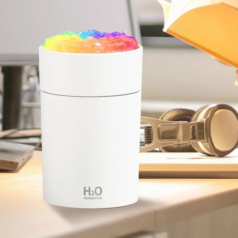 Portable Ultrasonic Bedroom Humidifier with LED Light for Home and Office