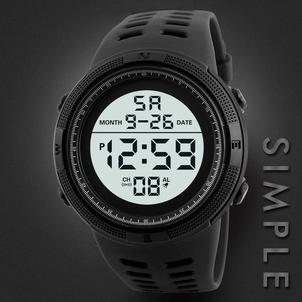 Honhx Luxury Men's Digital LED Sports Watch – Waterproof Date Display Wristwatch