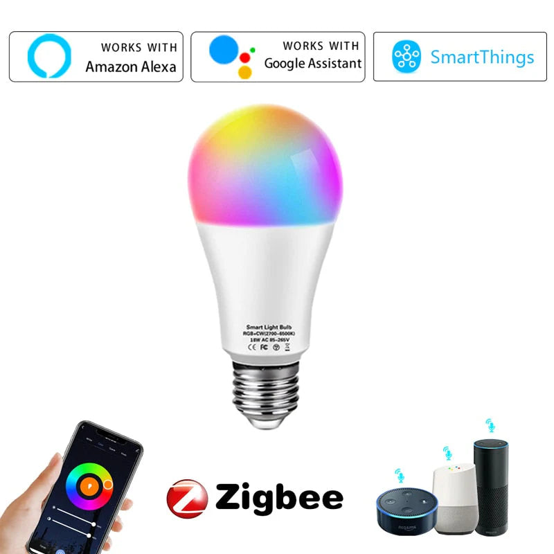 Smart RGB LED Lamp with Remote Control – Color Changing Home Light Bulb