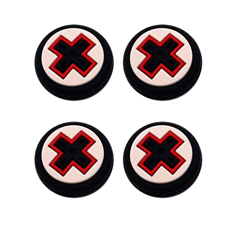 4Pcs Silicone Thumb Stick Caps Grip for Analog Joystick, Anti-Slip Controller Covers for PS5 PS4 Xbox Switch