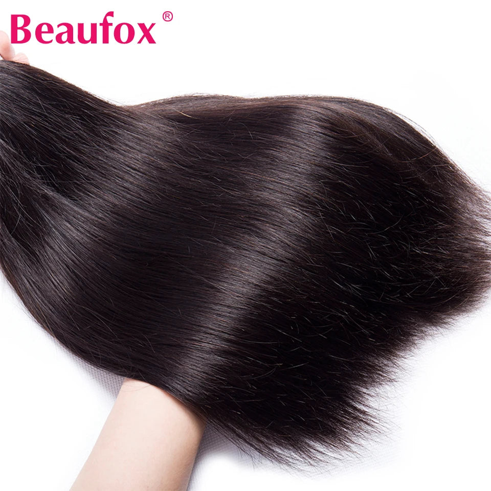 Brazilian Straight Human Hair Weave Bundles - Soft, Silky, Natural Look