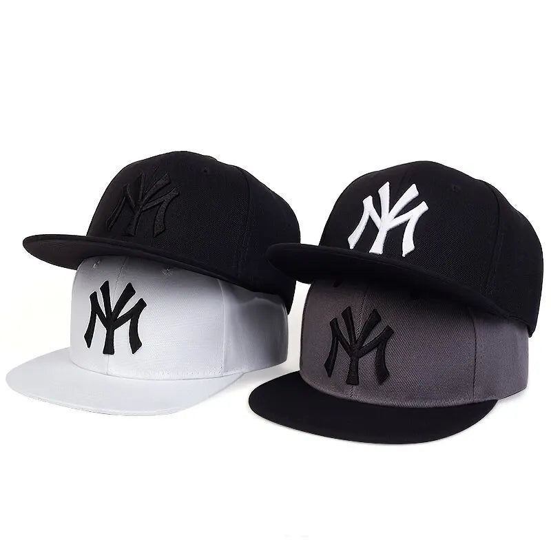 Unisex Letter Embroidery Hip-Hop Hats Outdoor Adjustable Snapback Cap