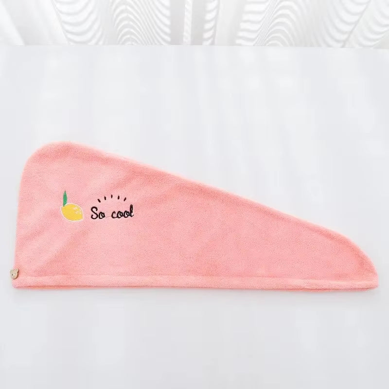 Quick Dry Hair Towel Cap – Soft Absorbent Turban for Women & Girls