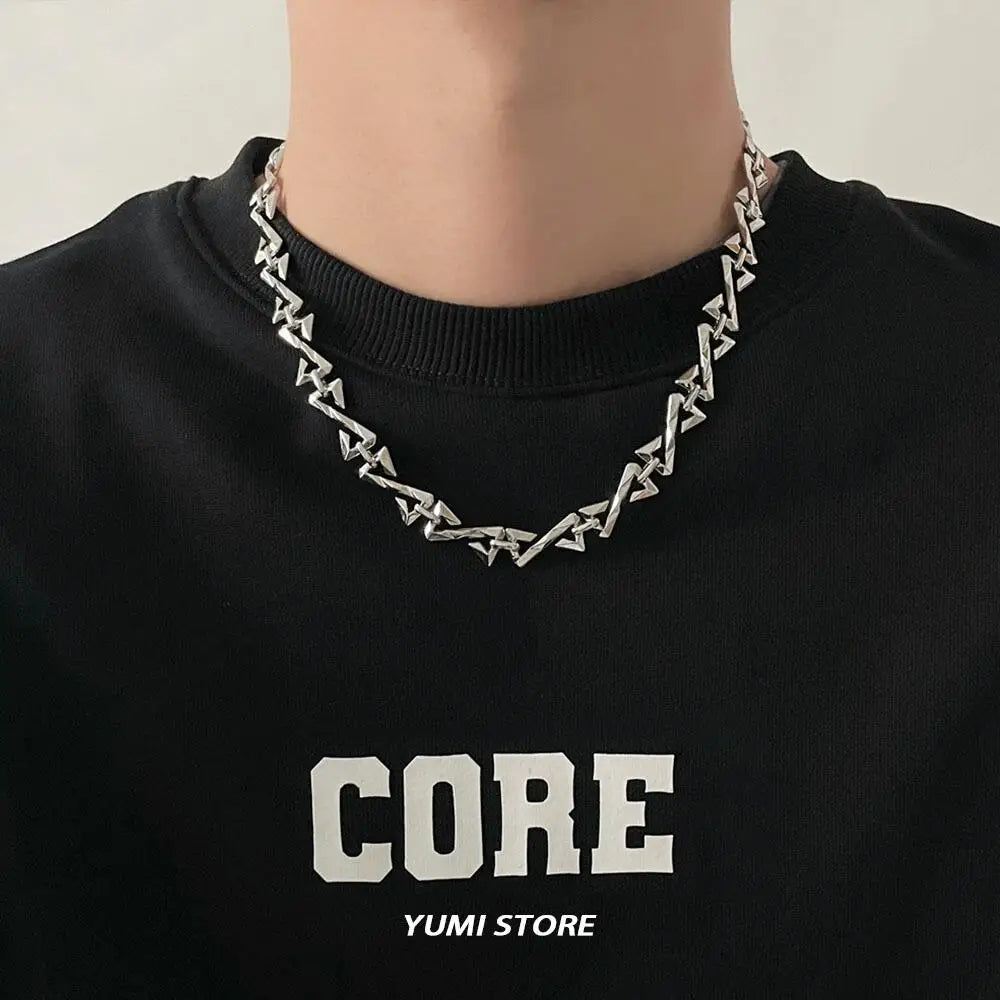 Hip Hop Letter Z Choker Necklace for Men and Women, Trendy Streetwear Jewelry