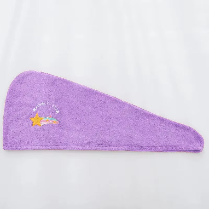 Quick Dry Hair Towel Cap – Soft Absorbent Turban for Women & Girls
