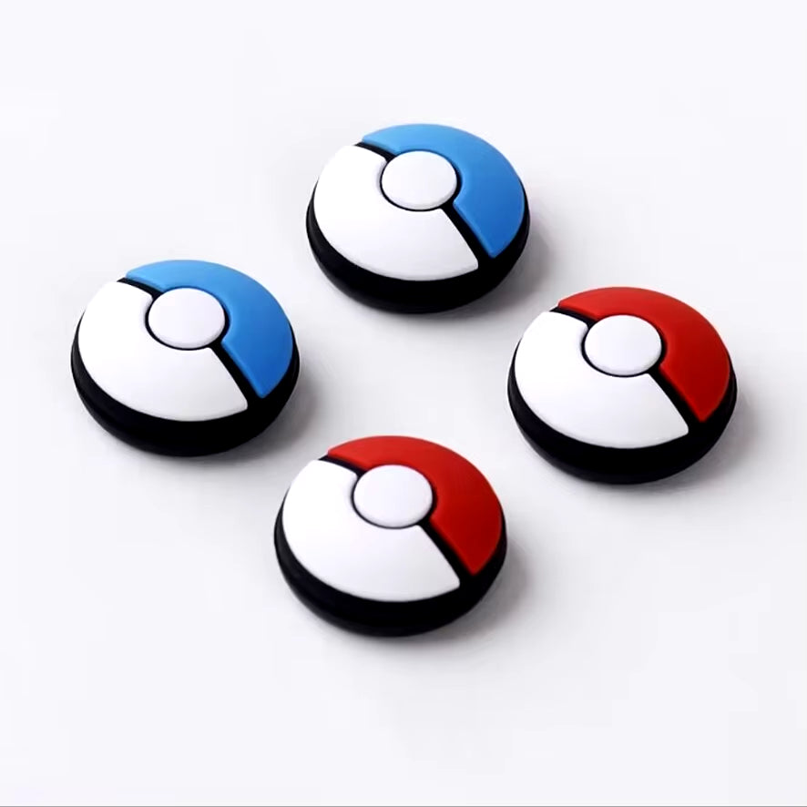4Pcs Silicone Thumb Stick Caps Grip for Analog Joystick, Anti-Slip Controller Covers for PS5 PS4 Xbox Switch