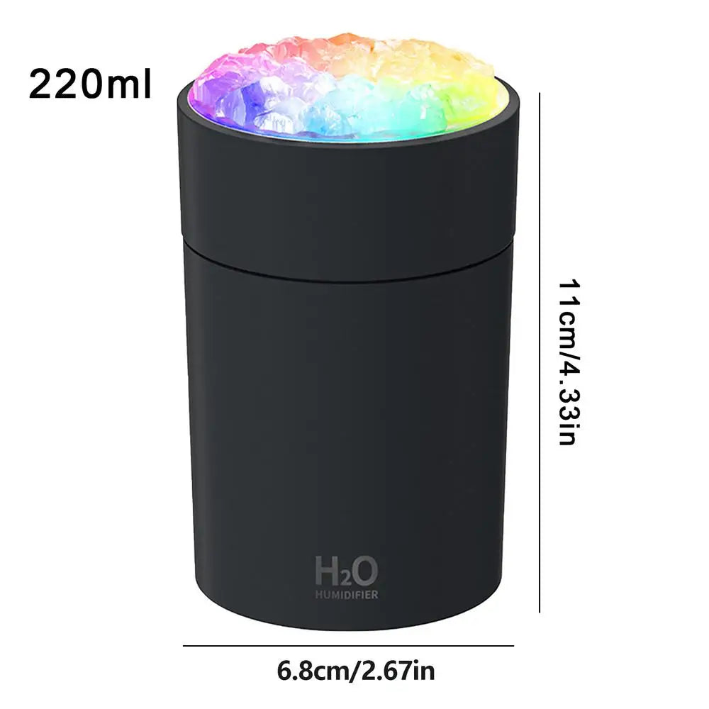 Portable Ultrasonic Bedroom Humidifier with LED Light for Home and Office