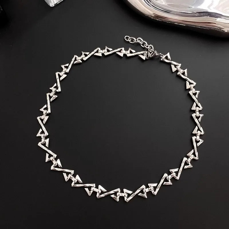 Hip Hop Letter Z Choker Necklace for Men and Women, Trendy Streetwear Jewelry