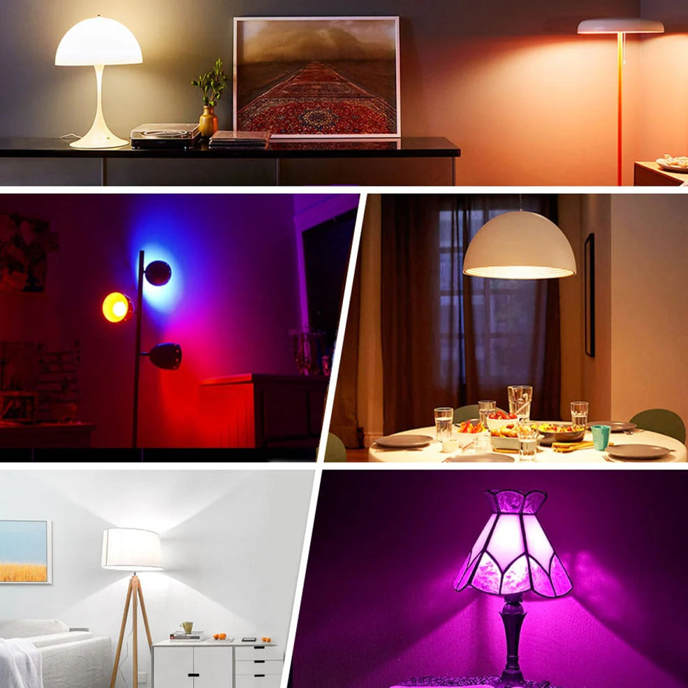 Smart RGB LED Lamp with Remote Control – Color Changing Home Light Bulb